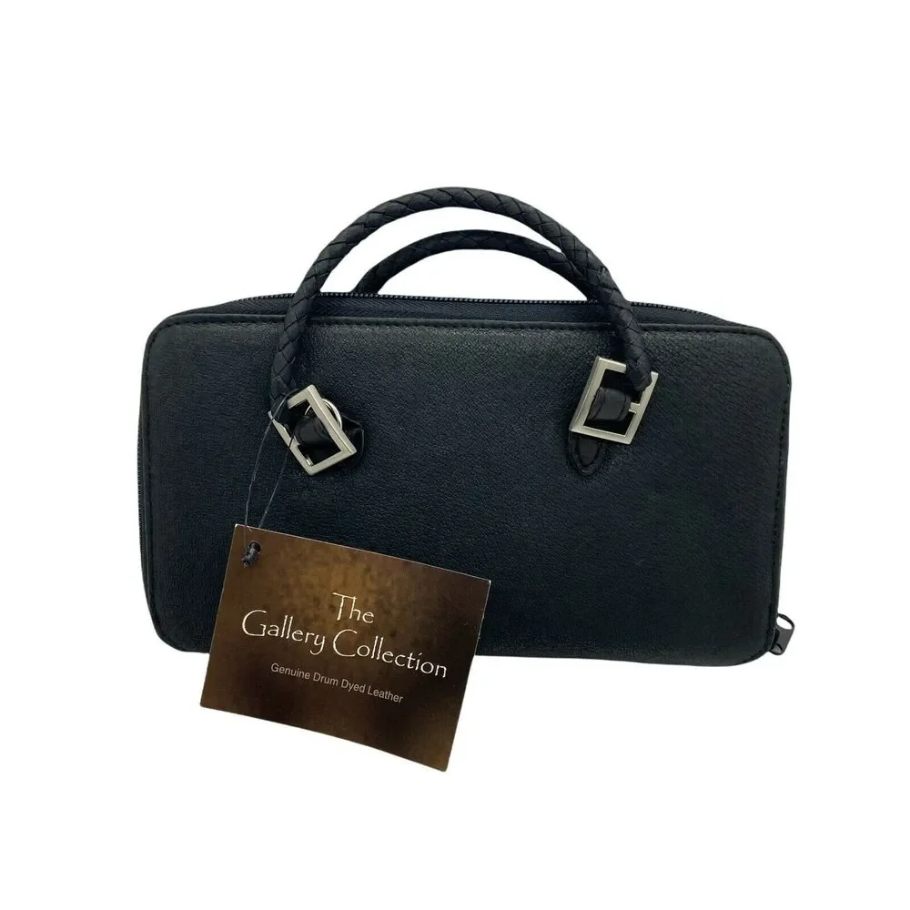 Horse Travel Wallet Purse The Gallery Collection Women's Black Double Handles